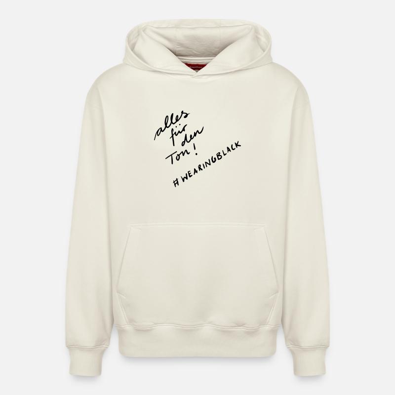 Tout pour le son - Sweat à capuche unisexe décontracté en coton biologique – de SPREAD - blanc cassé