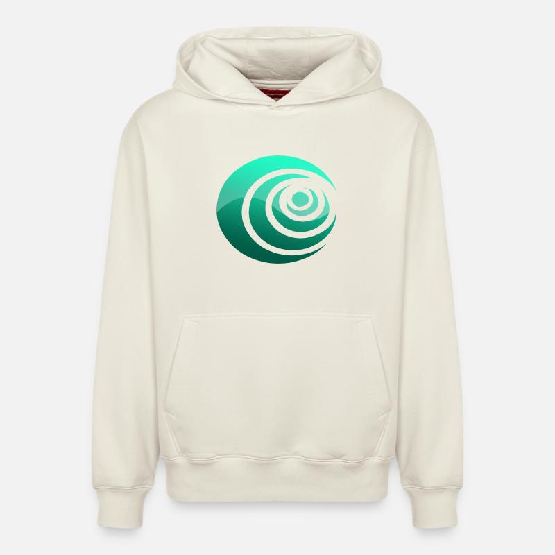 Amour - Sweat à capuche unisexe décontracté en coton biologique – de SPREAD - blanc cassé