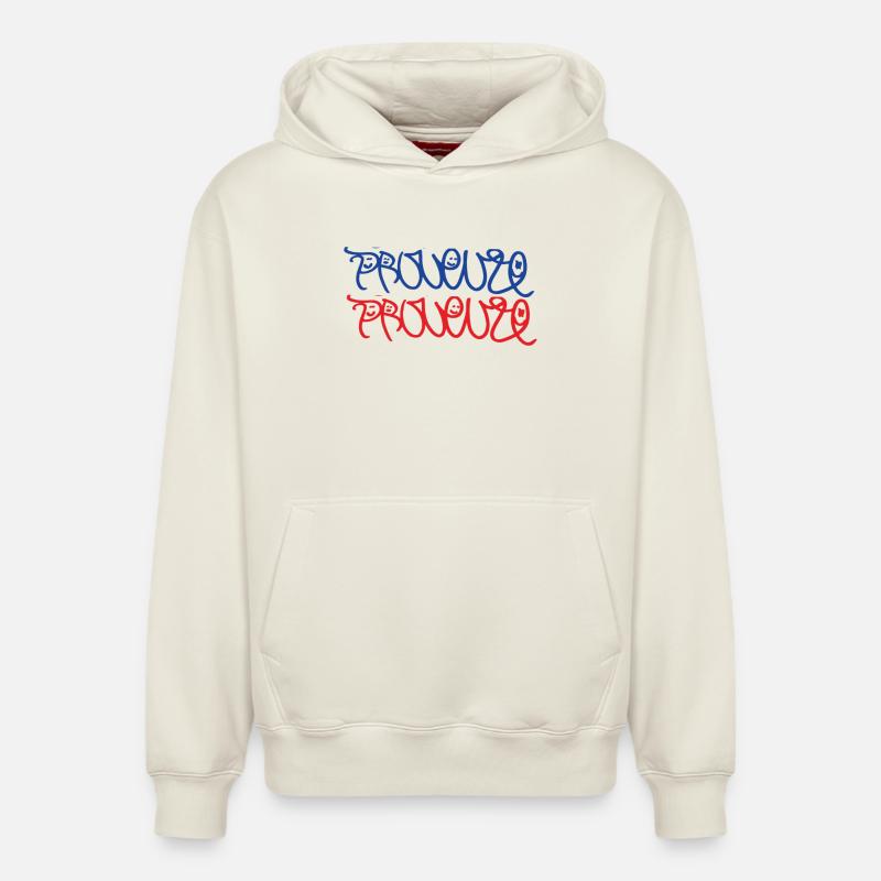 Provence Provence - Sweat à capuche unisexe décontracté en coton biologique – de SPREAD - blanc cassé