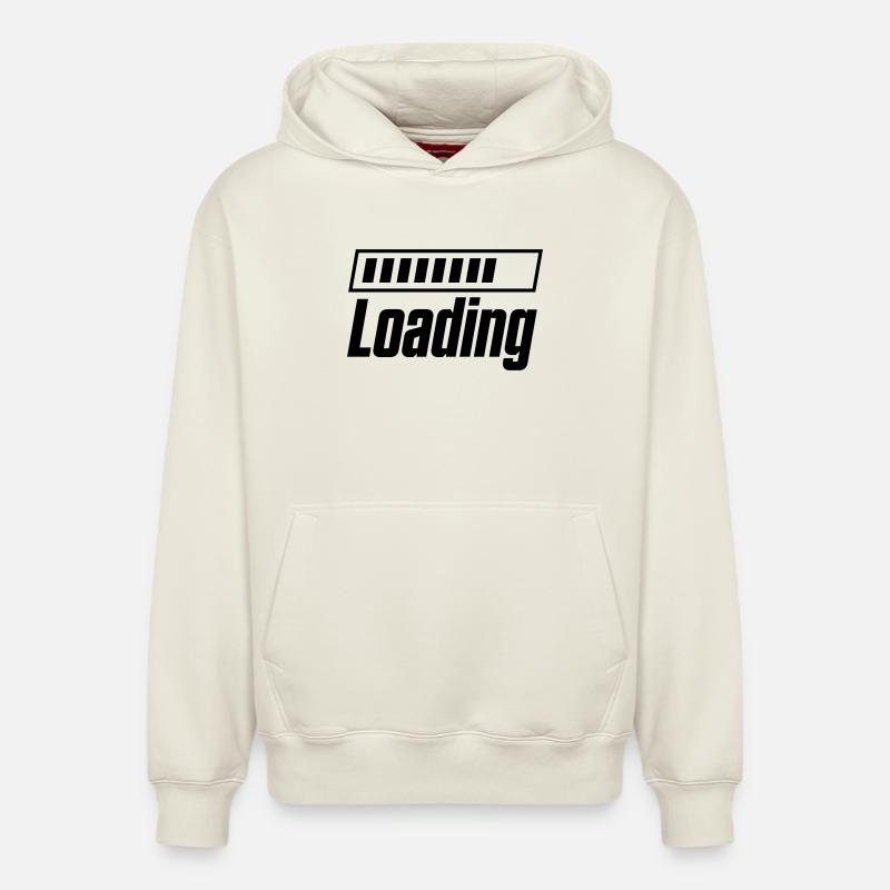 Loading Loading Bar - Relaxed Unisex Organic Hoodie – by SPREAD - off white