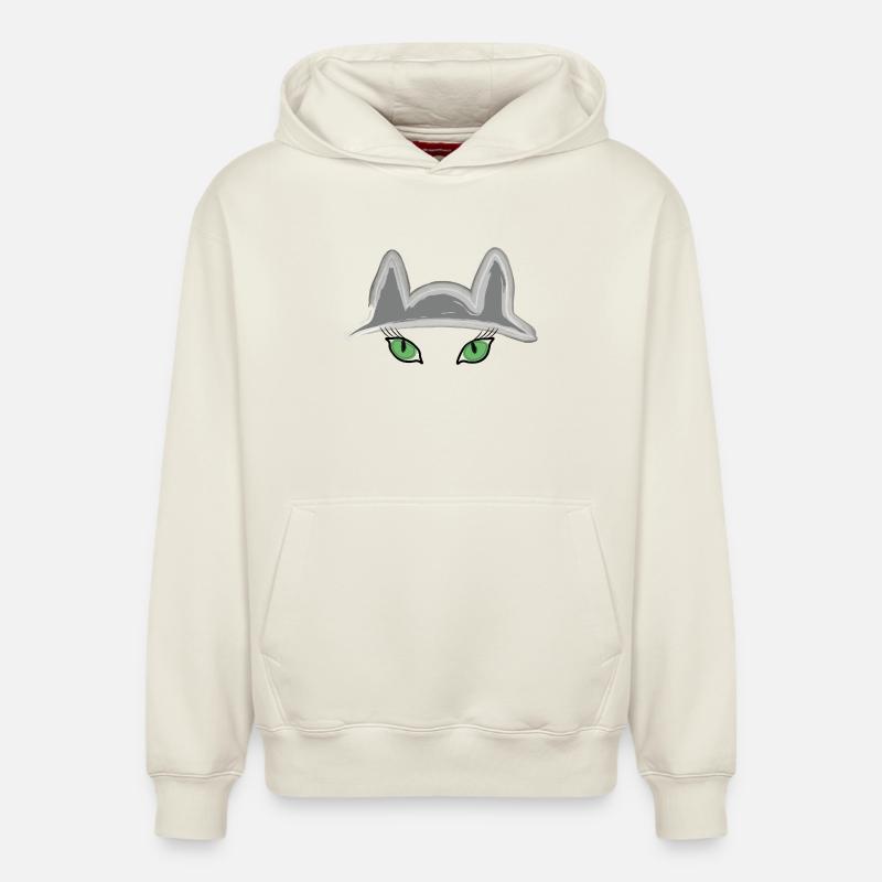 Katzi - Sweat à capuche unisexe décontracté en coton biologique – de SPREAD - blanc cassé