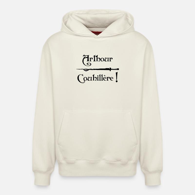 Arthour Couhillère !  - Sweat à capuche unisexe décontracté en coton biologique – de SPREAD - blanc cassé