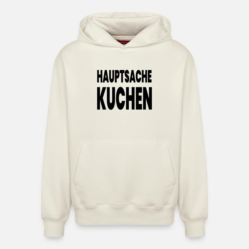 Gâteau - Sweat à capuche unisexe décontracté en coton biologique – de SPREAD - blanc cassé