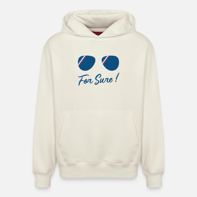 For Sure Mr President - Sweat à capuche unisexe décontracté en coton biologique – de SPREAD - blanc cassé