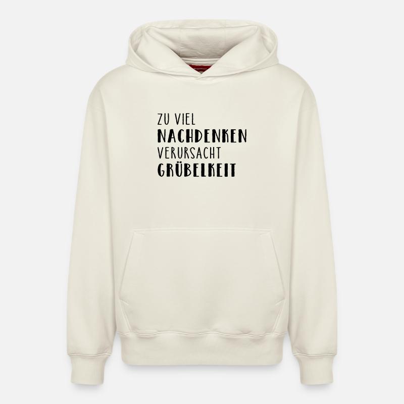 Brooding - Relaxed Unisex Organic Hoodie – by SPREAD - off white