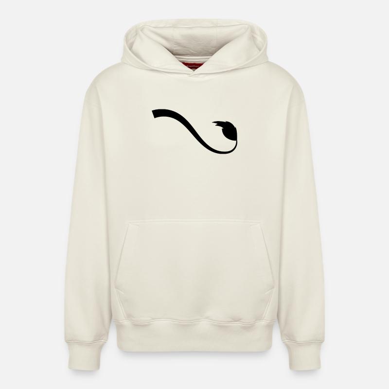 Queue de lion - Sweat à capuche unisexe décontracté en coton biologique – de SPREAD - blanc cassé