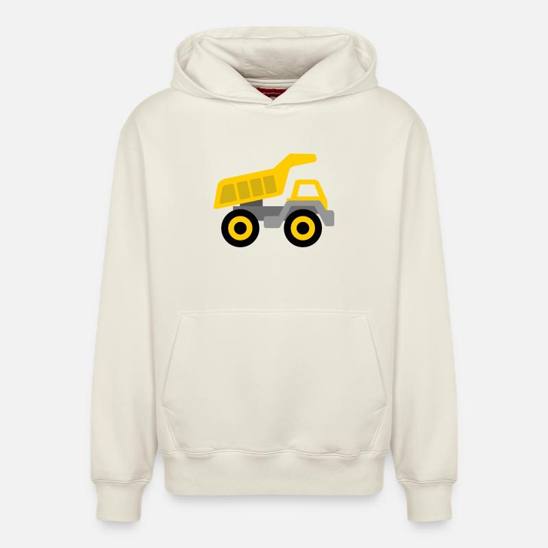 Benne - Sweat à capuche unisexe décontracté en coton biologique – de SPREAD - blanc cassé