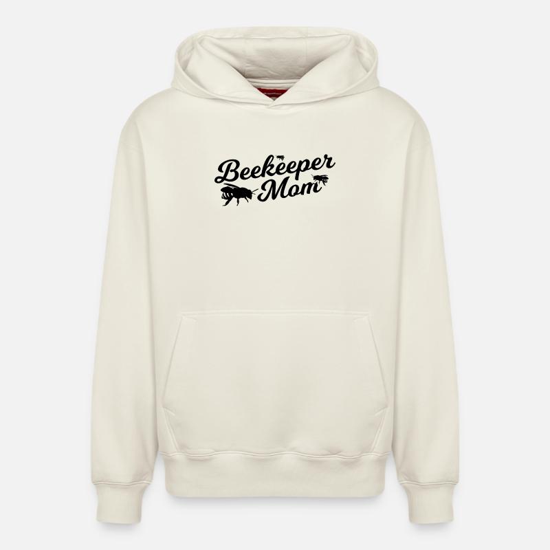 Imkerin Mutter - Relaxed Unisex Organic Hoodie – von SPREAD - Naturweiß