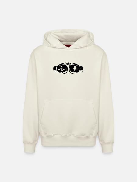 Power vs Gas - Relaxed Unisex Organic Hoodie – by SPREAD - off white