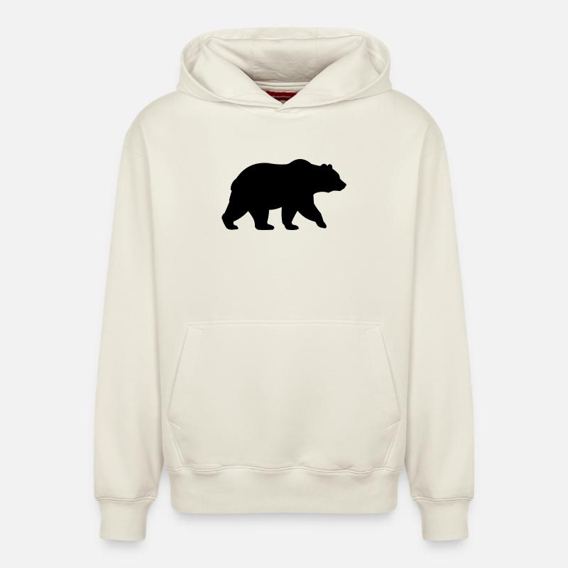 Baer - Sweat à capuche unisexe décontracté en coton biologique – de SPREAD - blanc cassé