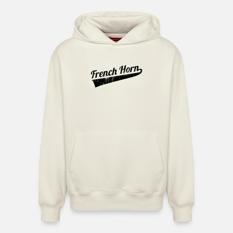 Bugle - Relaxed Unisex Organic Hoodie – by SPREAD - off white