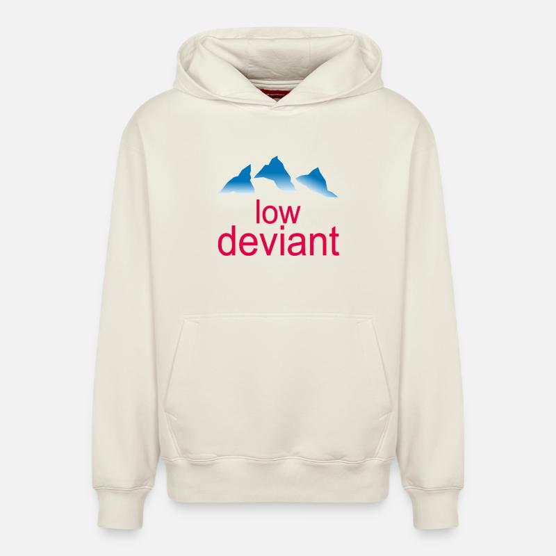 Low Deviant - Sweat à capuche unisexe décontracté en coton biologique – de SPREAD - blanc cassé