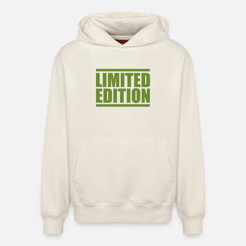 Édition limitée - Sweat à capuche unisexe décontracté en coton biologique – de SPREAD - blanc cassé
