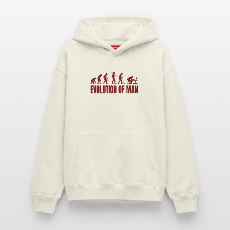 Computer PC Evolution Informatiker Programmierer Relaxed Unisex Organic Hoodie – von SPREAD