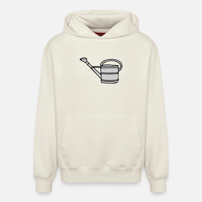 Arrosoir - Sweat à capuche unisexe décontracté en coton biologique – de SPREAD - blanc cassé