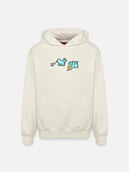 when birds fart - Relaxed Unisex Organic Hoodie – von SPREAD - Naturweiß