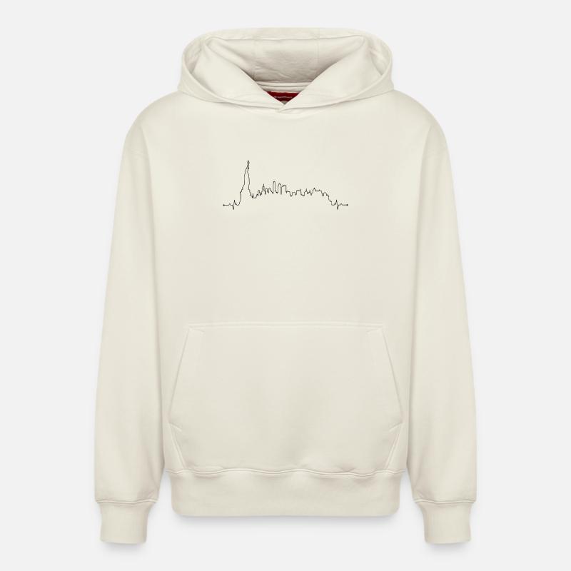 design_missing_request - Sweat à capuche unisexe décontracté en coton biologique – de SPREAD - blanc cassé