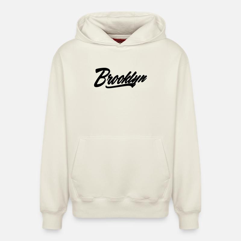 Chemise Brooklyn - Sweat à capuche unisexe décontracté en coton biologique – de SPREAD - blanc cassé