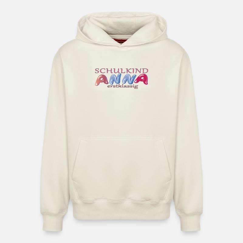 Écolier Anna School - Sweat à capuche unisexe décontracté en coton biologique – de SPREAD - blanc cassé