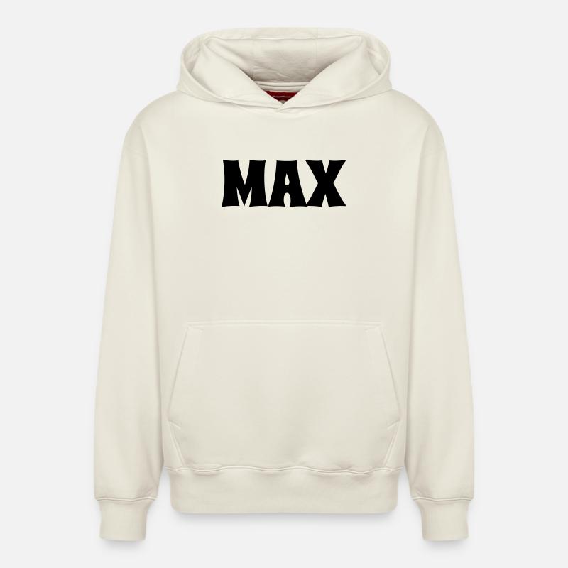 Max - Relaxed Unisex Organic Hoodie – von SPREAD - Naturweiß