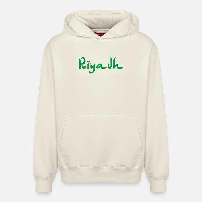 Riyad - Sweat à capuche unisexe décontracté en coton biologique – de SPREAD - blanc cassé