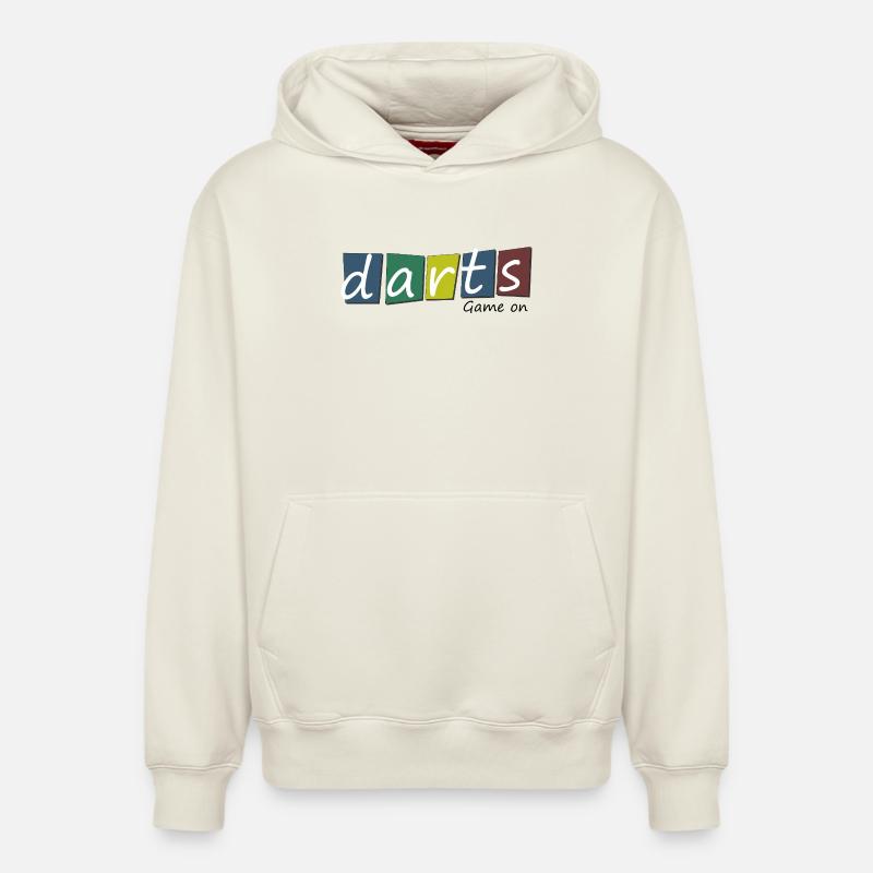 Fléchettes, fléchettes Nature 2 - Sweat à capuche unisexe décontracté en coton biologique – de SPREAD - blanc cassé