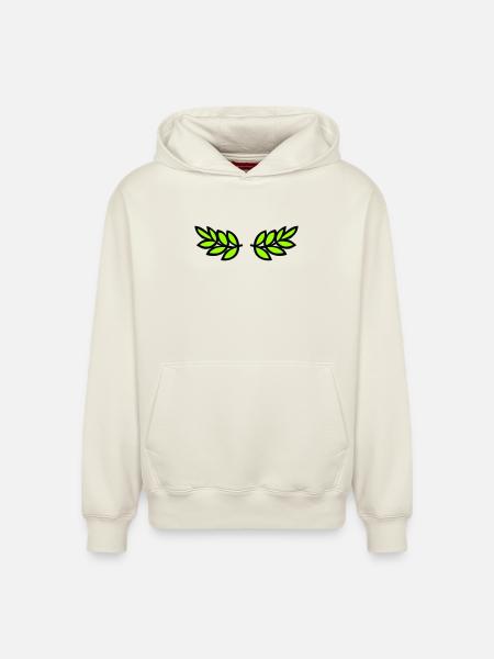 Laurel - Sweat à capuche unisexe décontracté en coton biologique – de SPREAD - blanc cassé