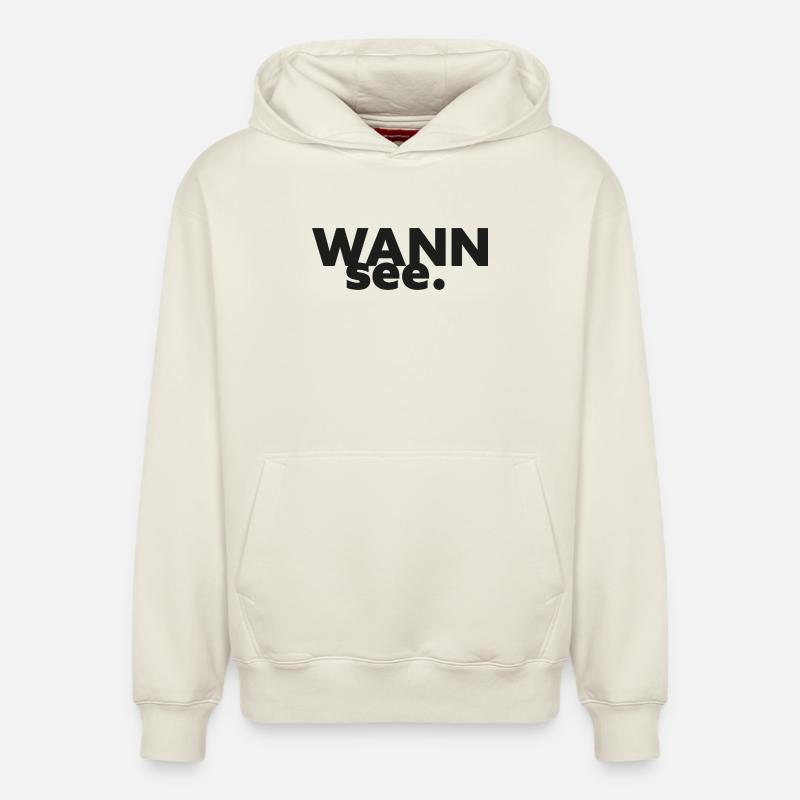 Collection GIUDAN Berlin : Wannsee - Sweat à capuche unisexe décontracté en coton biologique – de SPREAD - blanc cassé