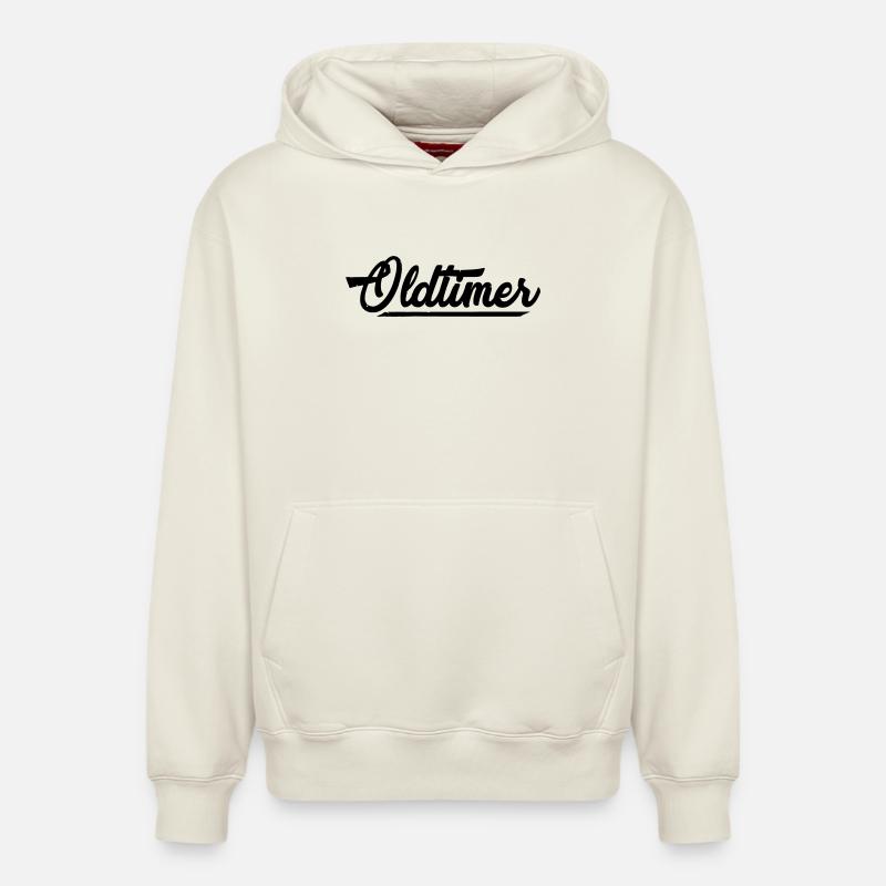 oldtimer - Relaxed Unisex Organic Hoodie – von SPREAD - Naturweiß