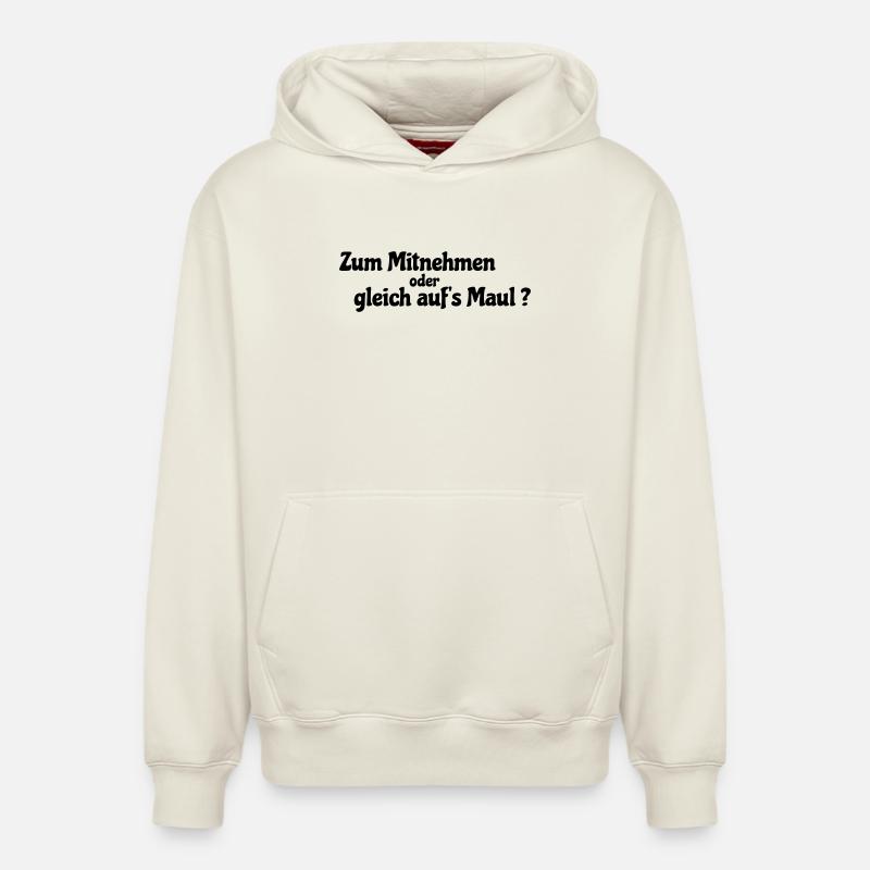 Mitnehmen oder gleich - Relaxed Unisex Organic Hoodie – von SPREAD - Naturweiß