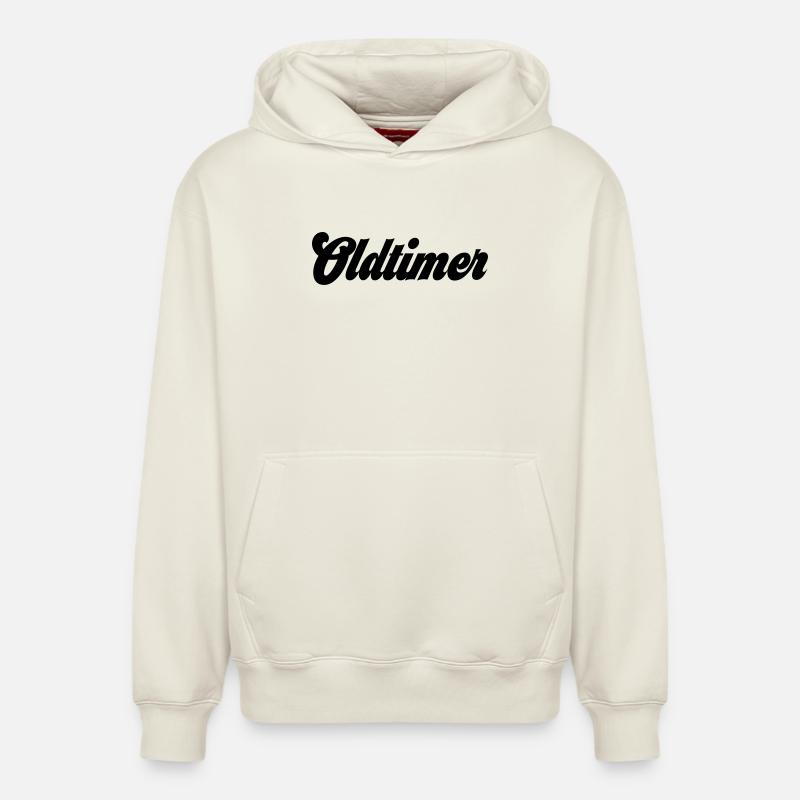 Oldtimer - Relaxed Unisex Organic Hoodie – von SPREAD - Naturweiß