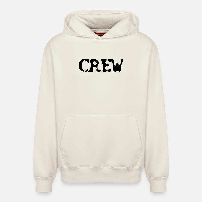 CREW - Sweat à capuche unisexe décontracté en coton biologique – de SPREAD - blanc cassé