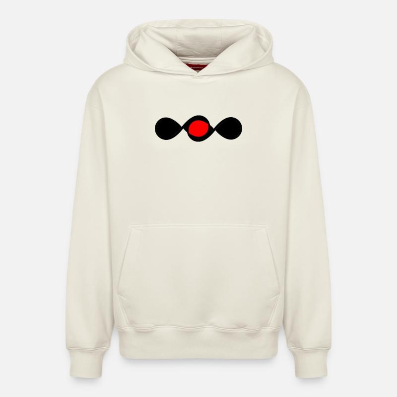 Projecteur Red Infinity - Sweat à capuche unisexe décontracté en coton biologique – de SPREAD - blanc cassé