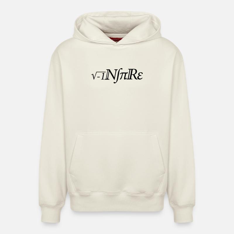 Math Inspire - Sweat à capuche unisexe décontracté en coton biologique – de SPREAD - blanc cassé