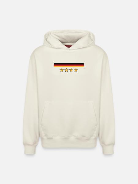 Deutschland - Relaxed Unisex Organic Hoodie – by SPREAD - off white
