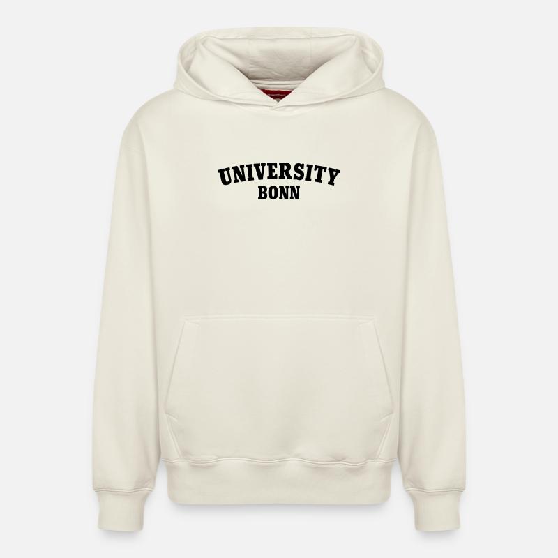 Université de Bonn - Sweat à capuche unisexe décontracté en coton biologique – de SPREAD - blanc cassé