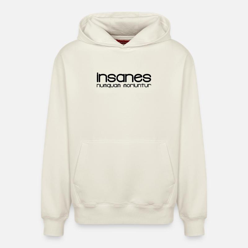 insanes - Sweat à capuche unisexe décontracté en coton biologique – de SPREAD - blanc cassé