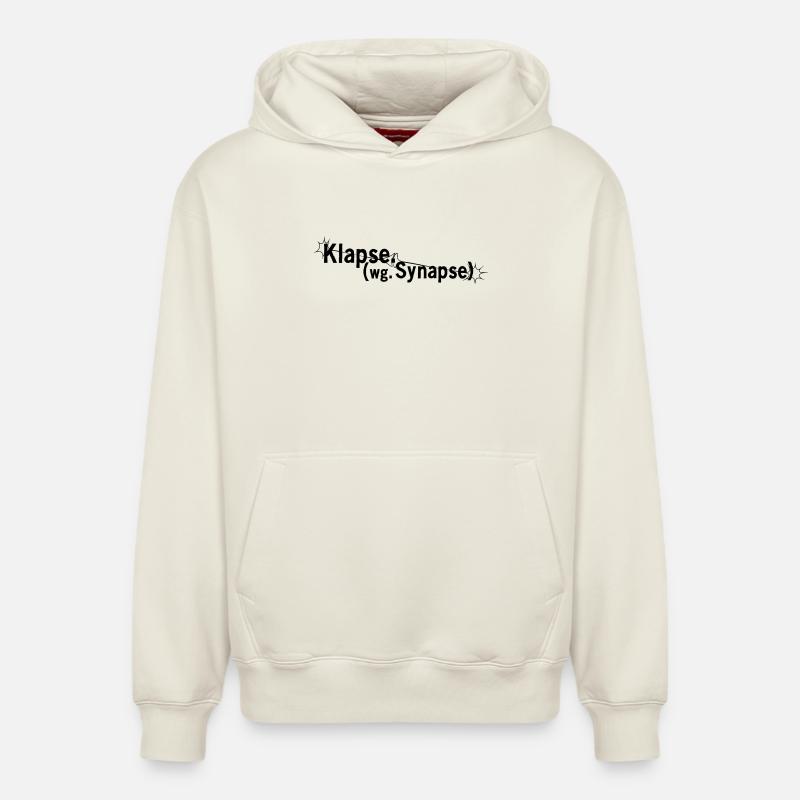Gifles dues à la synapse - Sweat à capuche unisexe décontracté en coton biologique – de SPREAD - blanc cassé