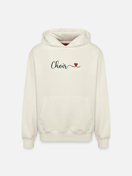 Choir - Relaxed Unisex Organic Hoodie – by SPREAD - off white