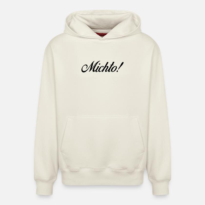 michto - Sweat à capuche unisexe décontracté en coton biologique – de SPREAD - blanc cassé