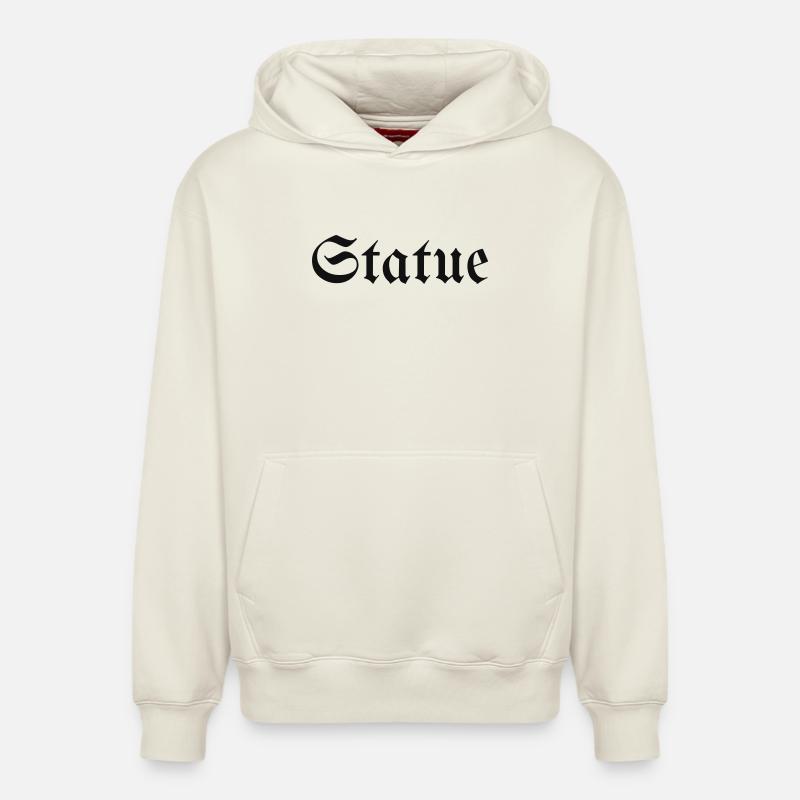 Statue gothique - Sweat à capuche unisexe décontracté en coton biologique – de SPREAD - blanc cassé