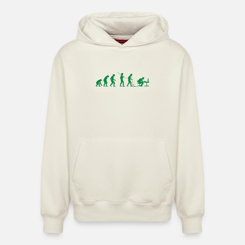 Programmeur Évolution Informaticien Développeur - Sweat à capuche unisexe décontracté en coton biologique – de SPREAD - blanc cassé