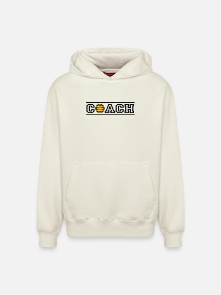 Coach - Sweat à capuche unisexe décontracté en coton biologique – de SPREAD - blanc cassé