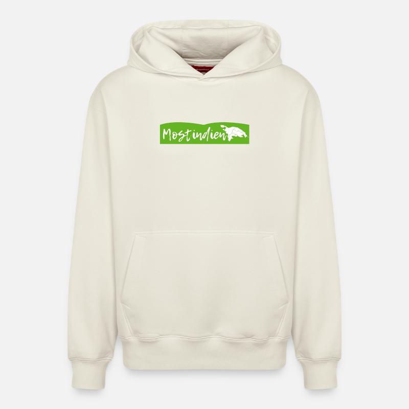 plus inde - Sweat à capuche unisexe décontracté en coton biologique – de SPREAD - blanc cassé