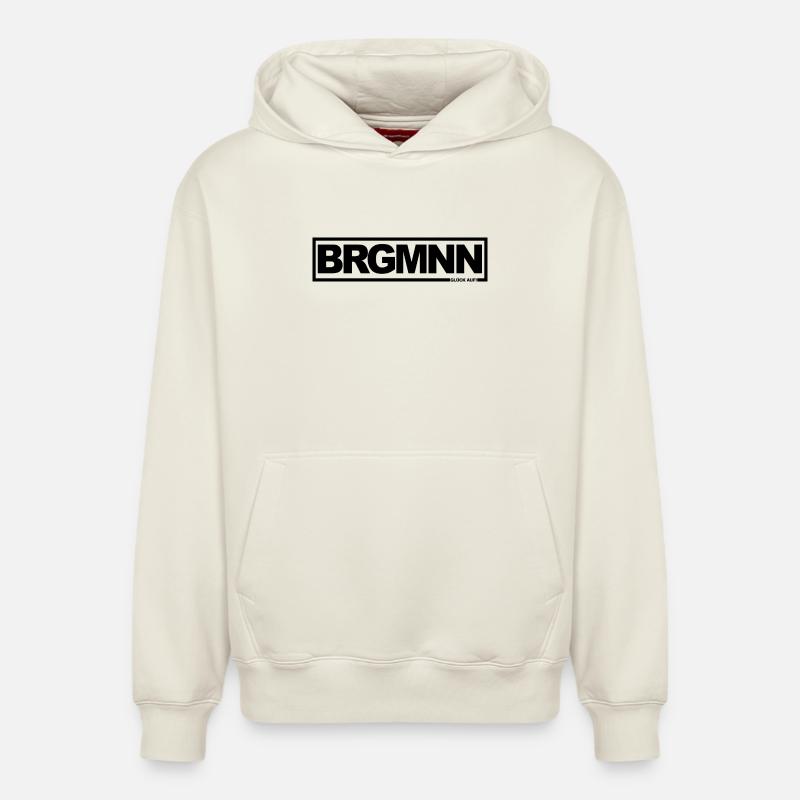 BRGMNN - Mineur - Sweat à capuche unisexe décontracté en coton biologique – de SPREAD - blanc cassé