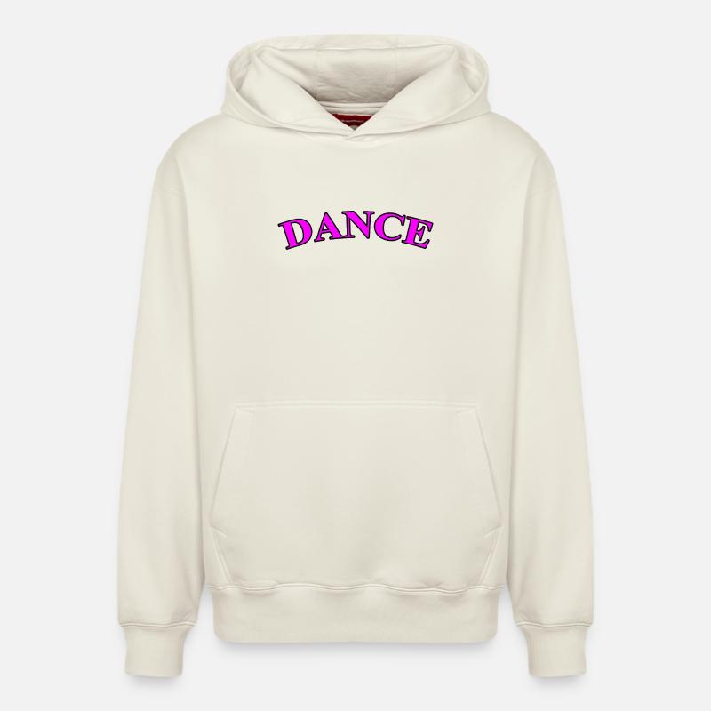 Dansons - Violet - Sweat à capuche unisexe décontracté en coton biologique – de SPREAD - blanc cassé