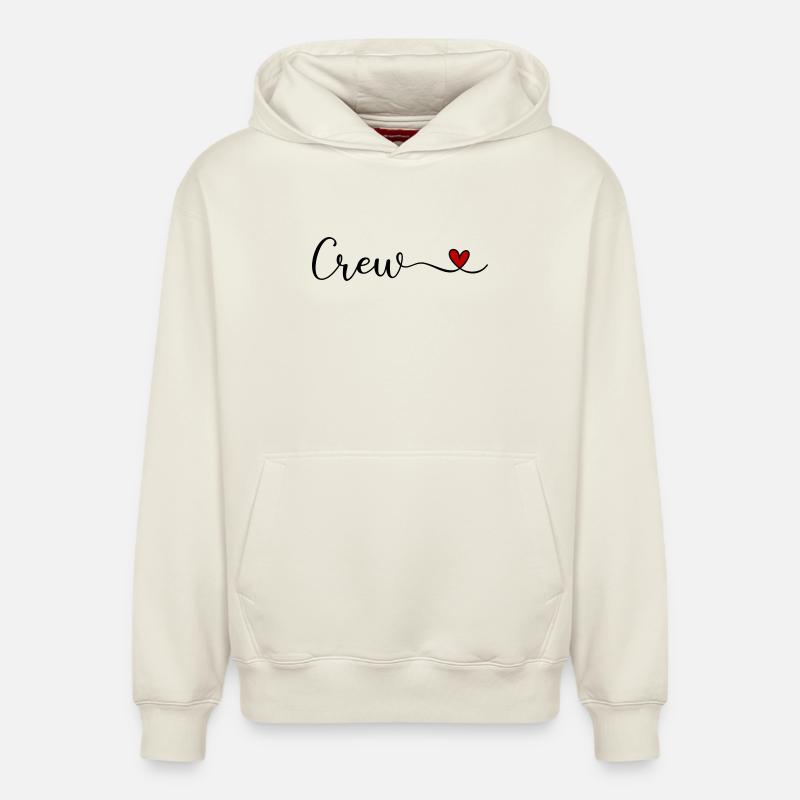 équipage - Sweat à capuche unisexe décontracté en coton biologique – de SPREAD - blanc cassé