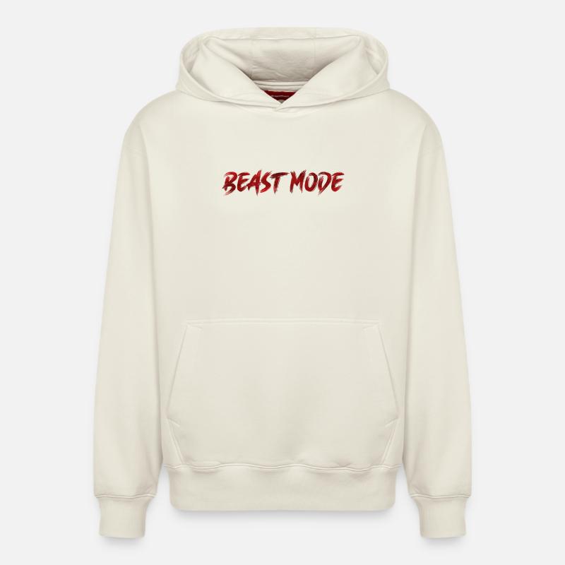 Mode bête! - Sweat à capuche unisexe décontracté en coton biologique – de SPREAD - blanc cassé
