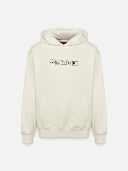 Abitur - Relaxed Unisex Organic Hoodie – von SPREAD - Naturweiß