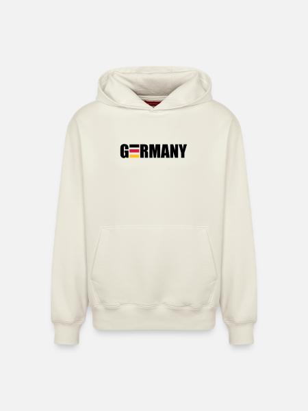 Germany - Relaxed Unisex Organic Hoodie – von SPREAD - Naturweiß